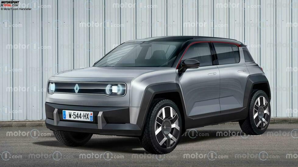 Renault 4 (2025) als erstes Rendering