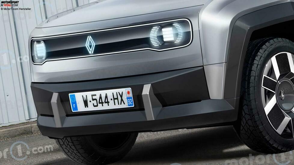 Renault 4 (2025) als erstes Rendering