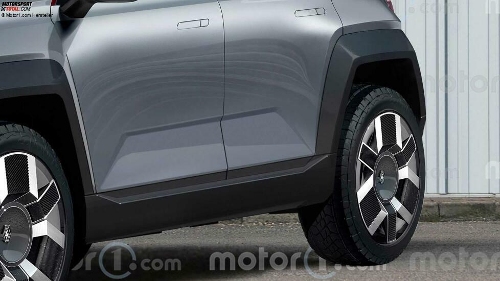 Renault 4 (2025) als erstes Rendering