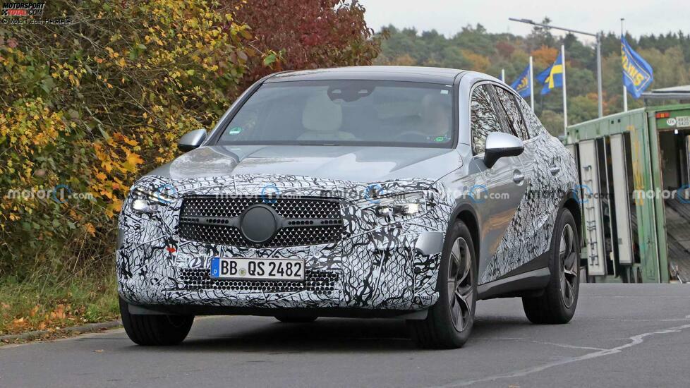 Mercedes-Benz GLC Coupé (2023) auf neuen Erlkönigbildern
