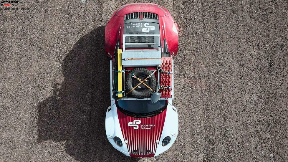 Porsche 911 Prototypen erklimmt Vulkan