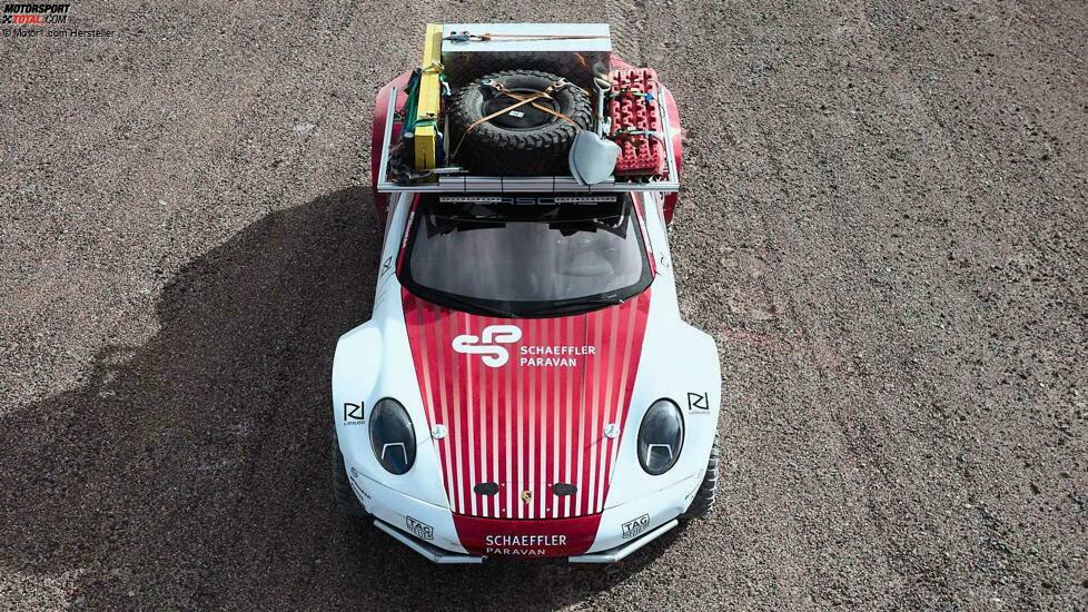 Porsche 911 Prototypen erklimmt Vulkan