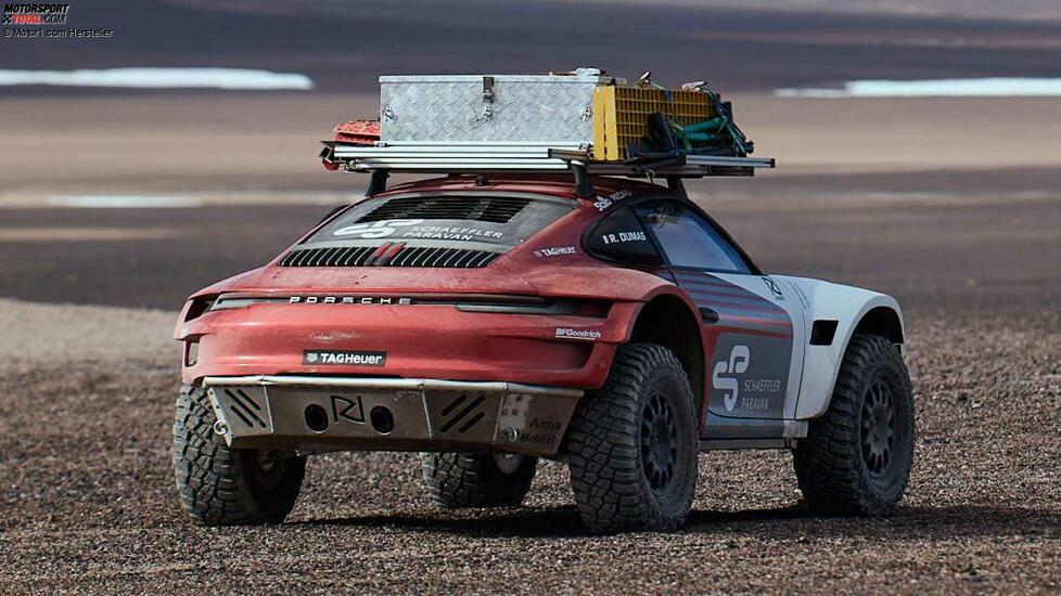 Porsche 911 Prototypen erklimmt Vulkan