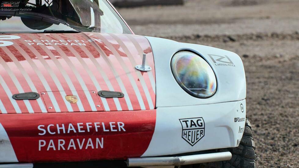 Porsche 911 Prototypen erklimmt Vulkan