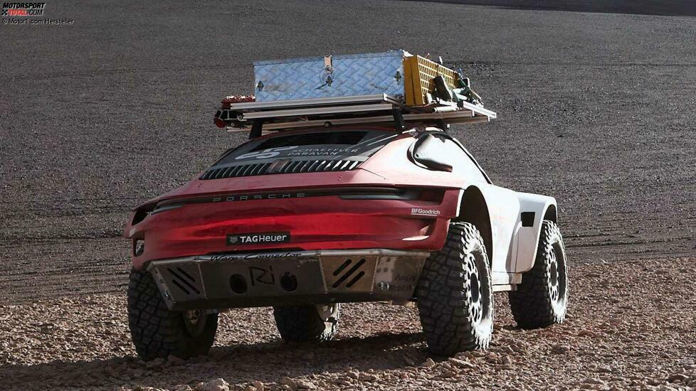 Porsche 911 Prototypen erklimmt Vulkan