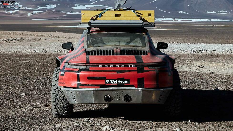 Porsche 911 Prototypen erklimmt Vulkan