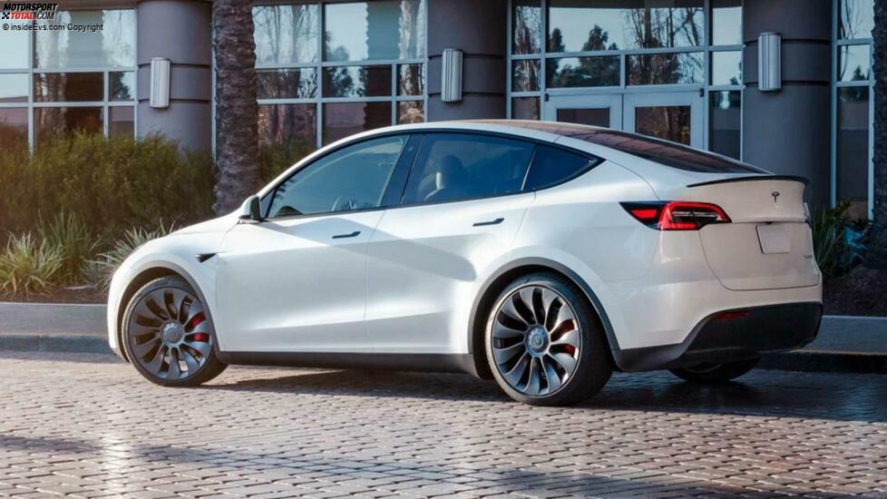 Tesla Model Y in Pearl White Multicoat: Das Exterieur