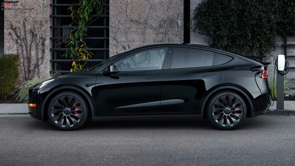 Tesla Model Y in Solid Black: Das Exterieur