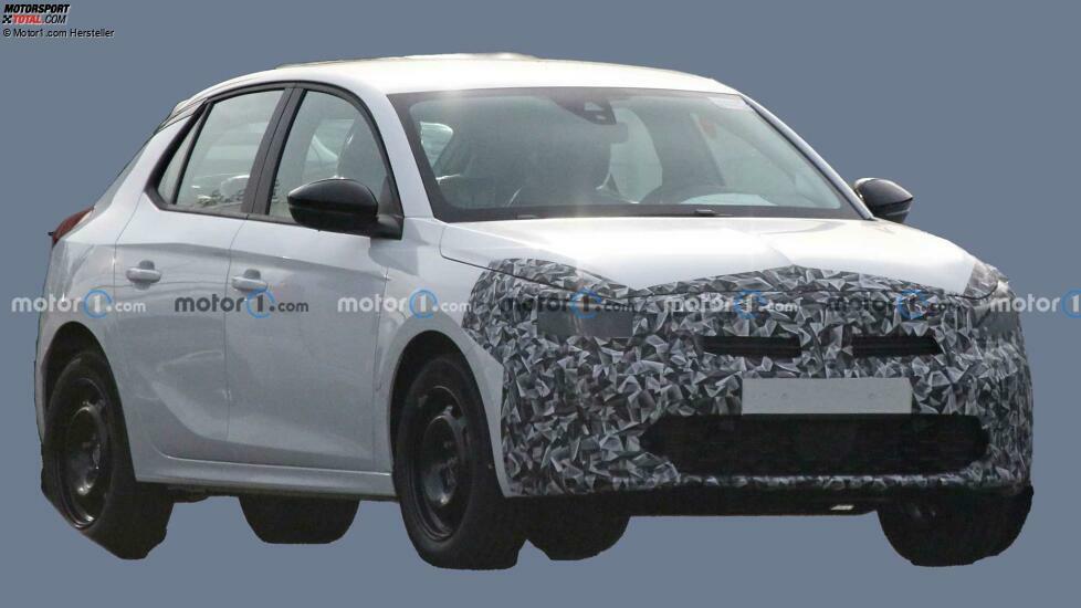 Opel Corsa Facelift erstes Spionagefoto
