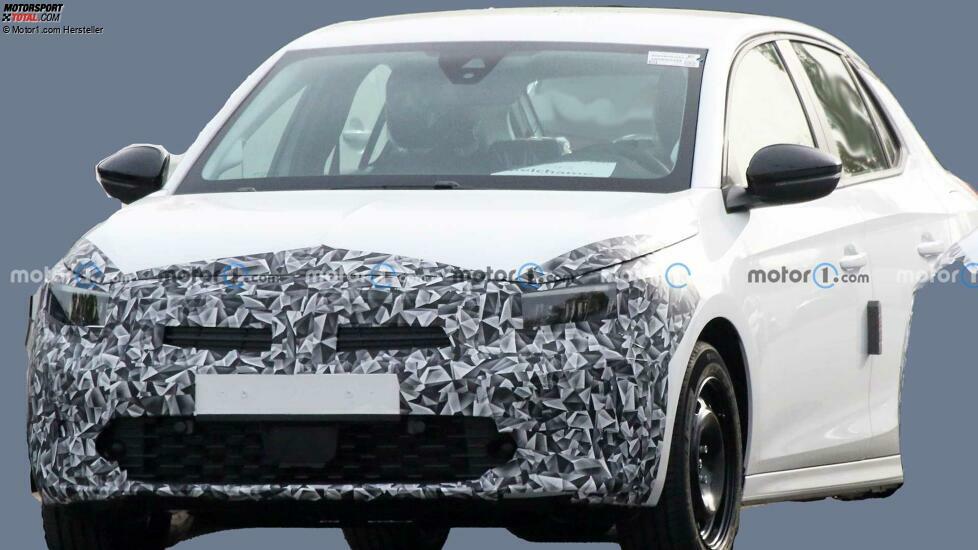 Opel Corsa Facelift erstes Spionagefoto