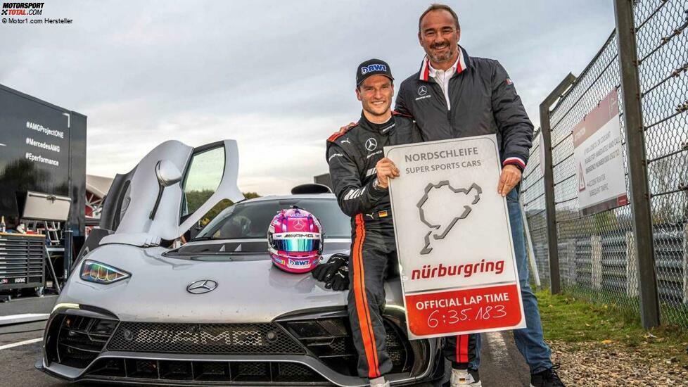 Maro Engel fährt im Mercedes-AMG One einen neuen Nordschleifen-Rekord.