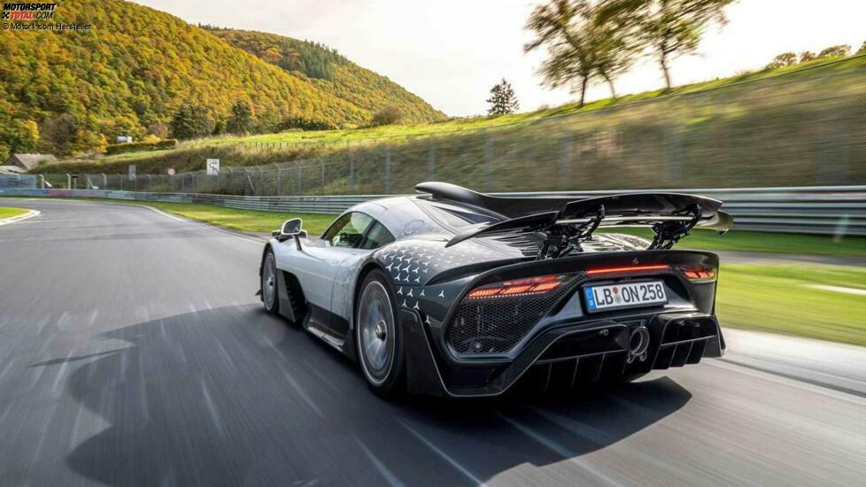 Der Mercedes-AMG One auf der Nürburdring-Nordschleife.