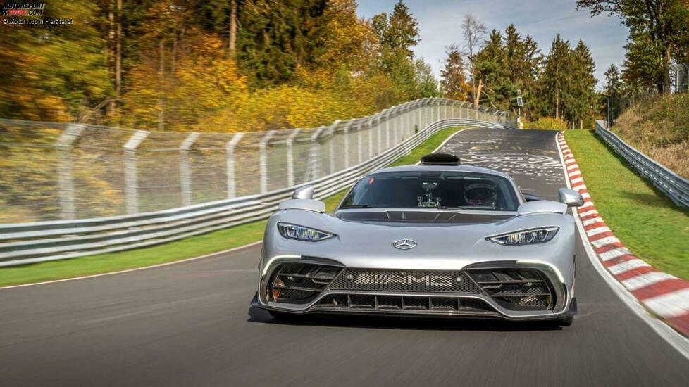 Der Mercedes-AMG One auf der Nürburdring-Nordschleife.