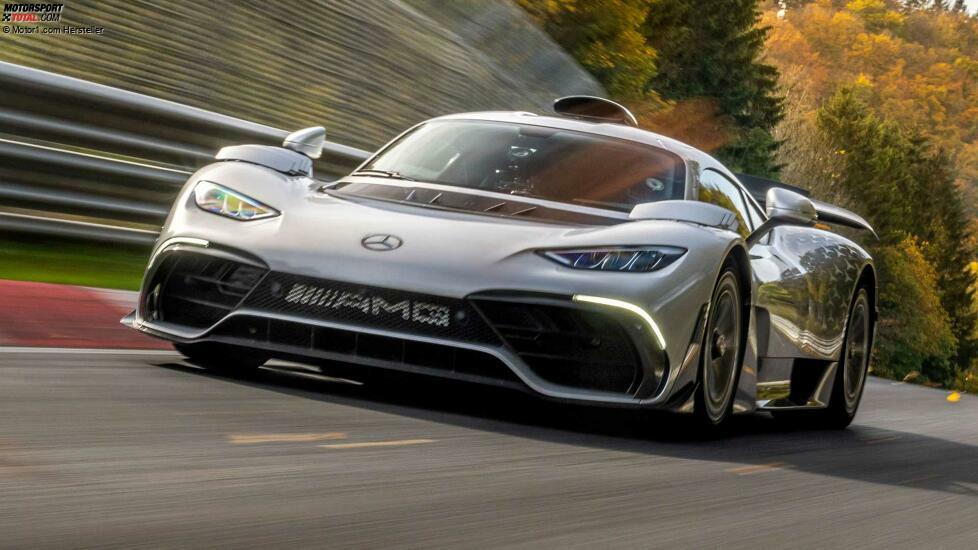 Der Mercedes-AMG One auf der Nürburdring-Nordschleife.