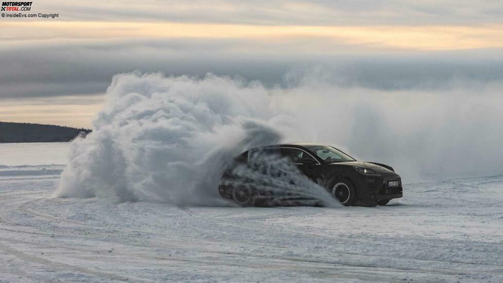 Porsche Macan Elektro: Driften im Schnee