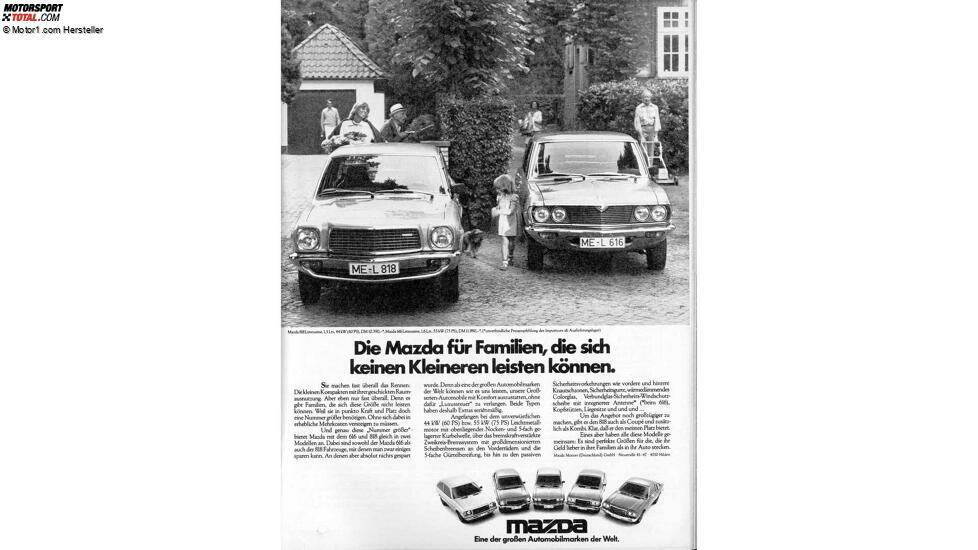 Mazda 616 und 818 Limousine Werbung (1977)