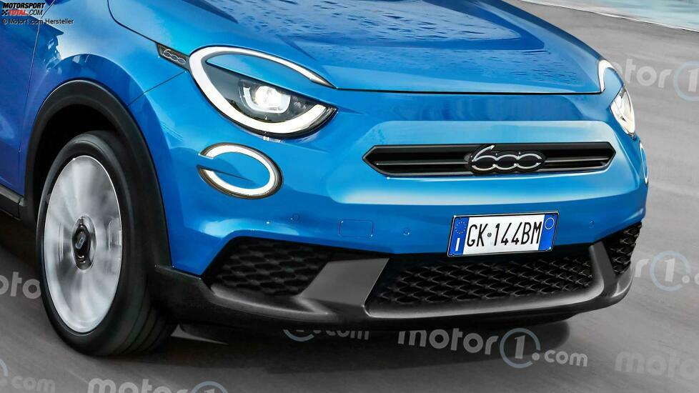 Fiat 600 als Rendering von Motor1.com