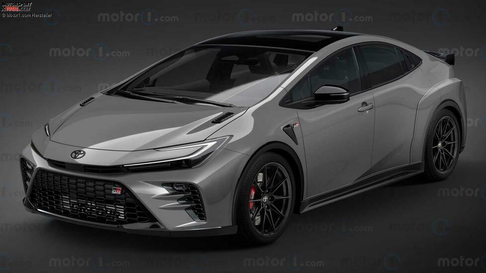 Toyota GR Prius im Rendering von Motor1.com