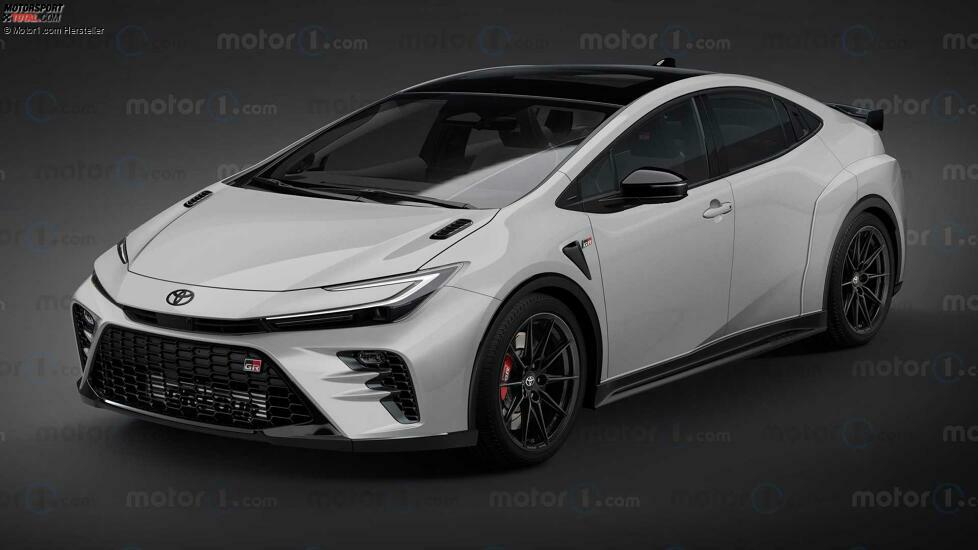 Toyota GR Prius im Rendering von Motor1.com