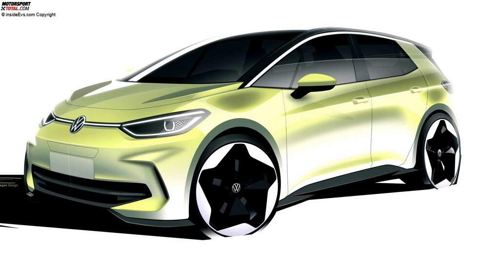 VW ID.3 (2023): Das Exterieur (Skizze)