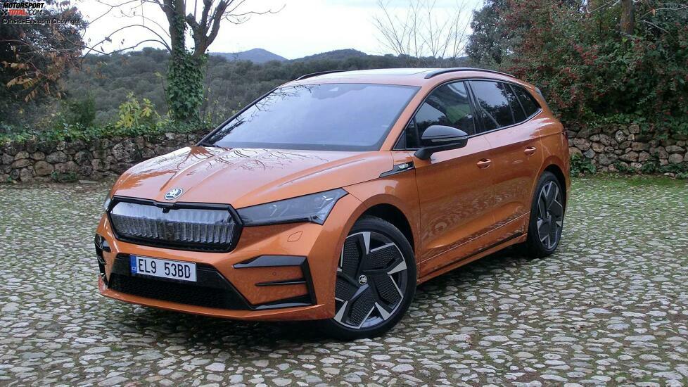 Skoda Enyaq RS in Phoenix Orange: Das Exterieur