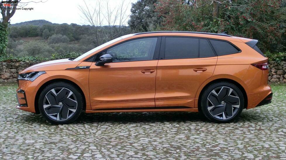 Skoda Enyaq RS in Phoenix Orange: Das Exterieur