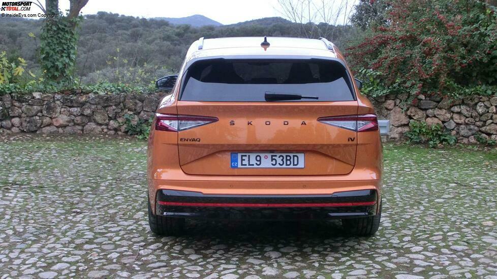 Skoda Enyaq RS in Phoenix Orange: Das Exterieur