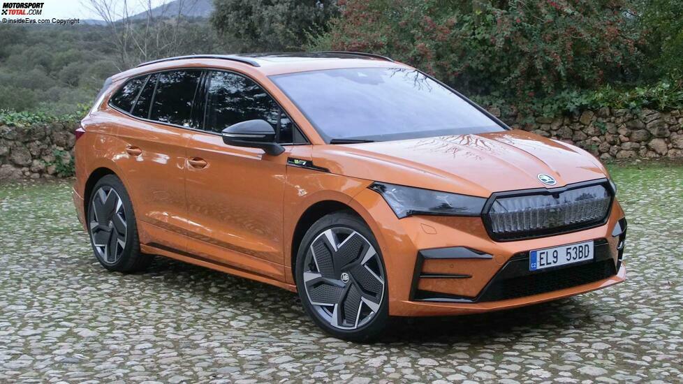 Skoda Enyaq RS in Phoenix Orange: Das Exterieur