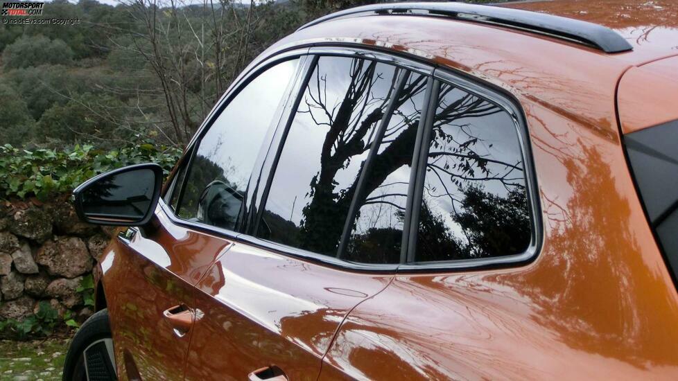 Skoda Enyaq RS in Phoenix Orange: Exterieurdetail