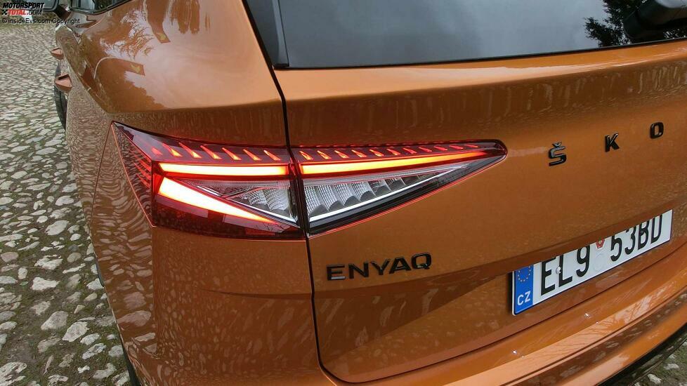 Skoda Enyaq RS in Phoenix Orange: Exterieurdetail