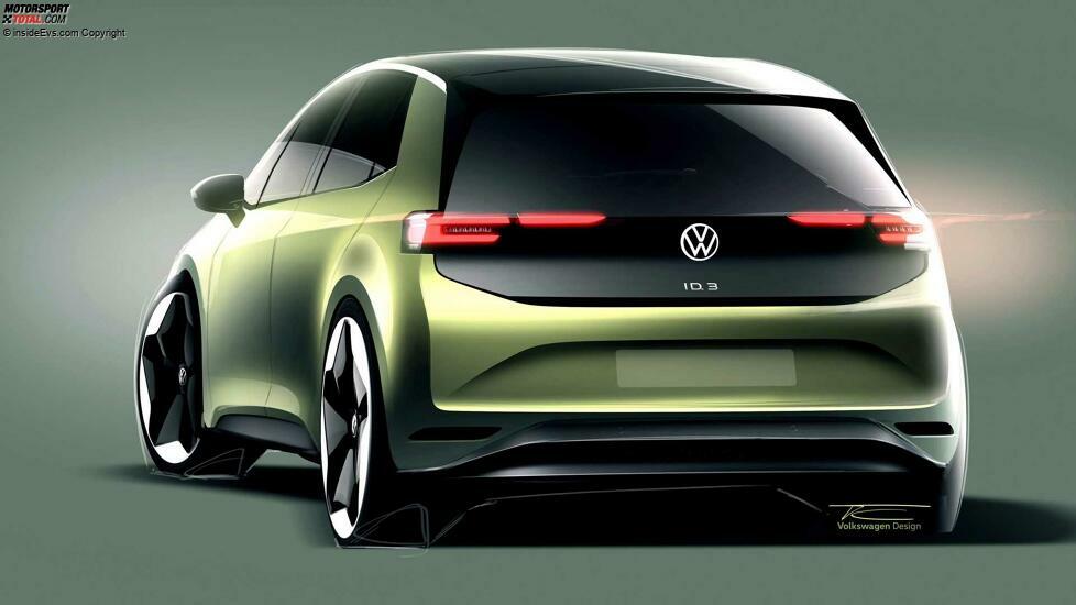 VW ID.3 (2023): Das Exterieur (Skizze)