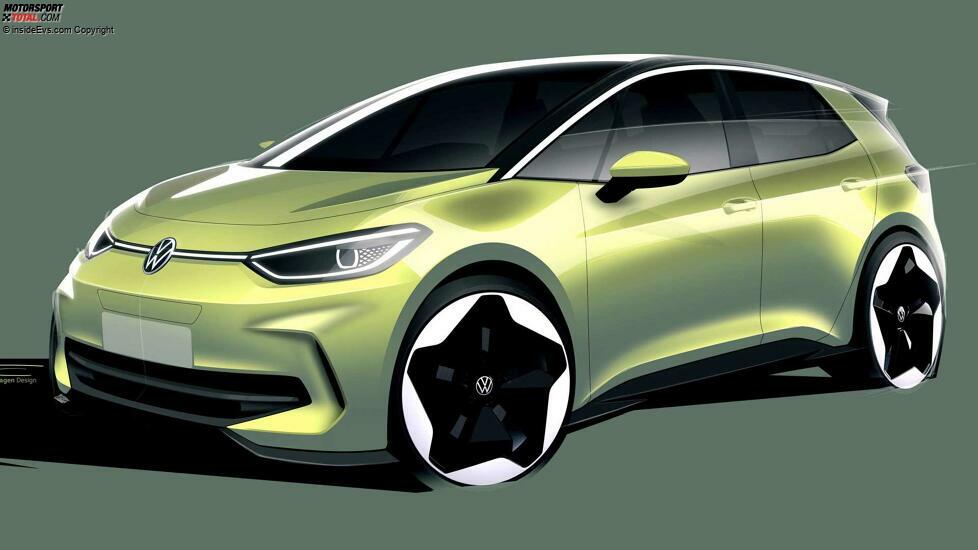 VW ID.3 (2023): Das Exterieur (Skizze)