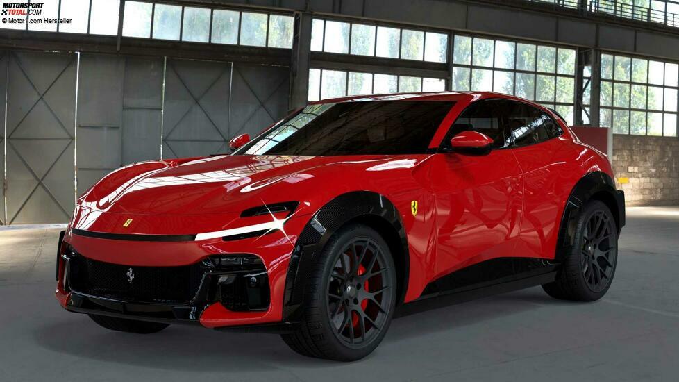 Ferrari Purosangue Widebody Renderings by DMC