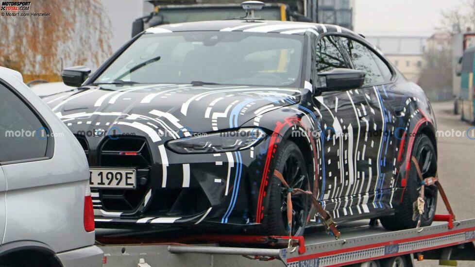 Spionagefoto des BMW M EV Testwagens
