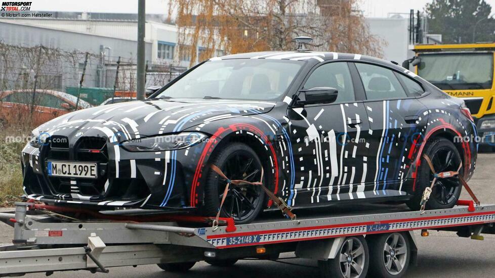 Spionagefoto des BMW M EV Testwagens