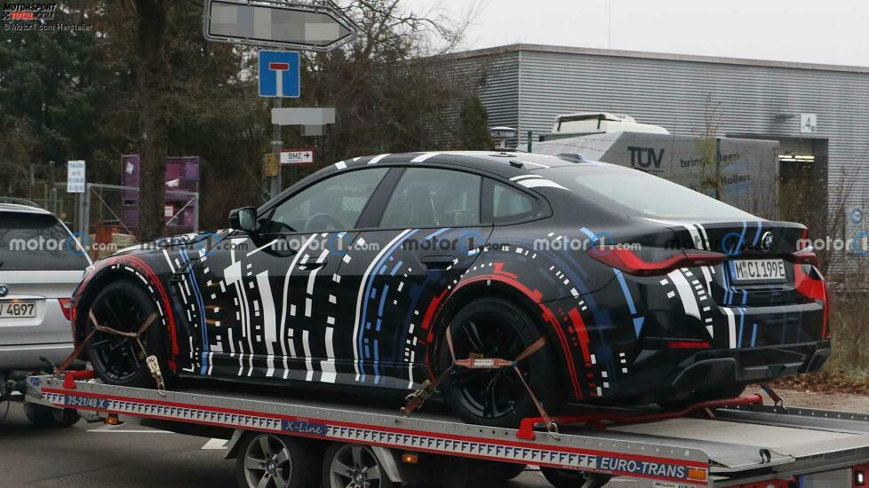 Spionagefoto des BMW M EV Testwagens