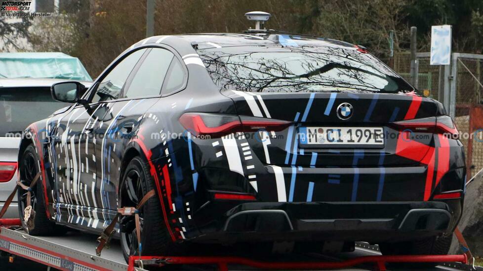 Spionagefoto des BMW M EV Testwagens