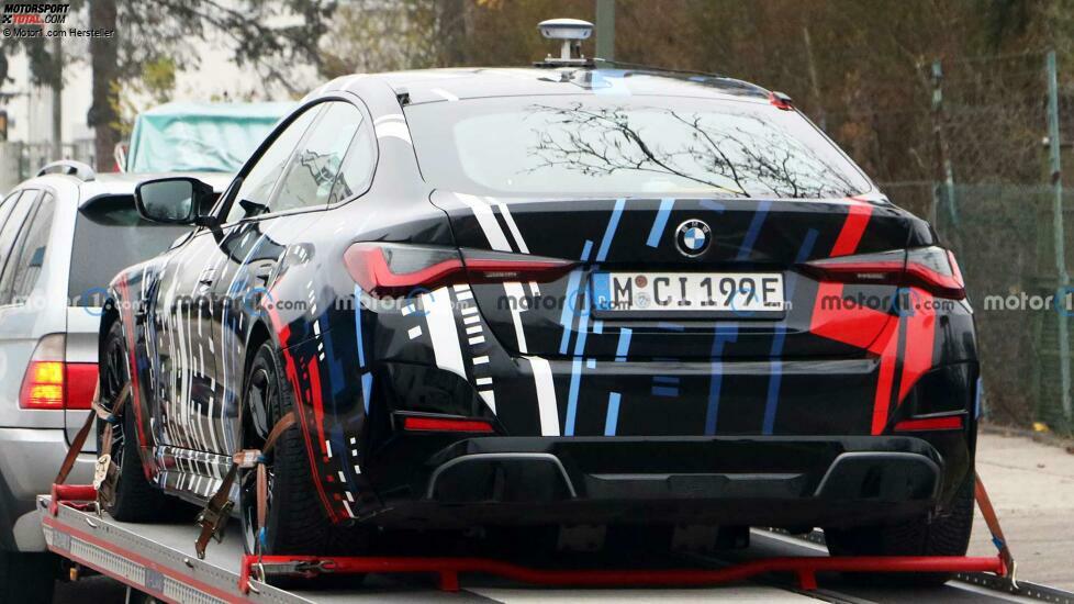 Spionagefoto des BMW M EV Testwagens