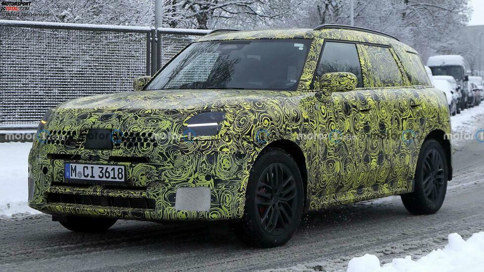 Mini Countryman (2023) auf neuen Erlkönigbildern