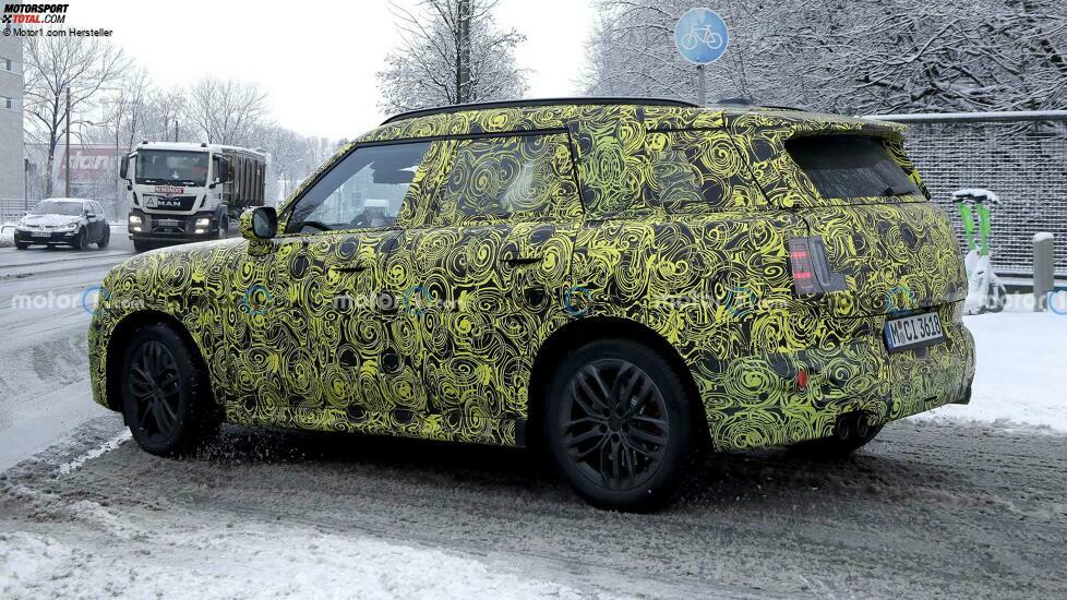 Mini Countryman (2023) auf neuen Erlkönigbildern