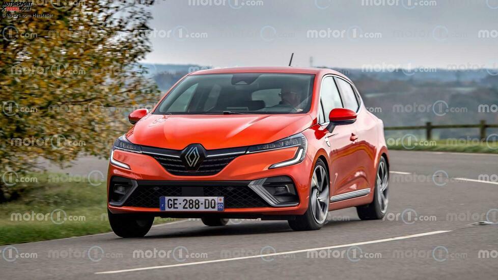 Renault Clio (2023) als Rendering von Motor1.com