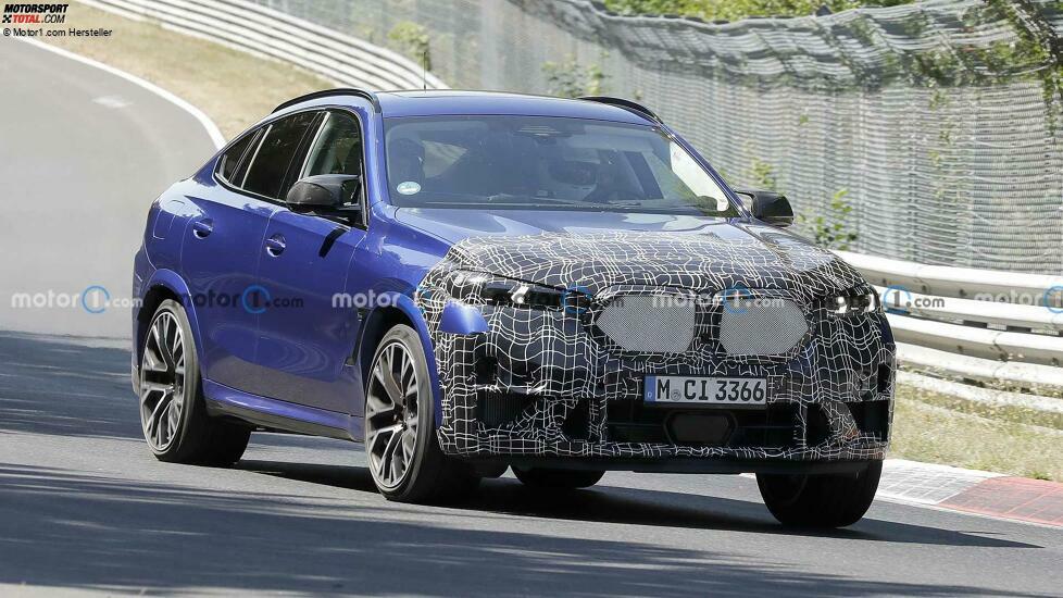 BMW X6 M (2023) mit Facelift als Erlkönig auf dem Nürburgring