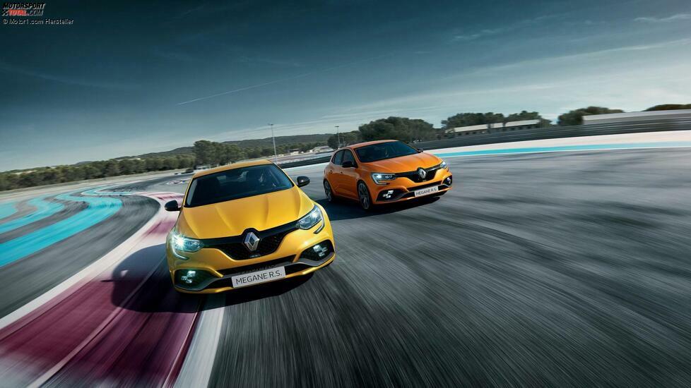 Den Renault-Sportmodellen sind das hier gezeigte Gelb und Orange vorbehalten
