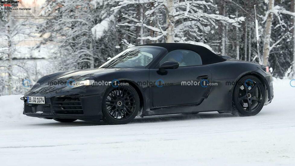 Porsche 718 Boxster Elektro (2025) am Polarkreis erwischt