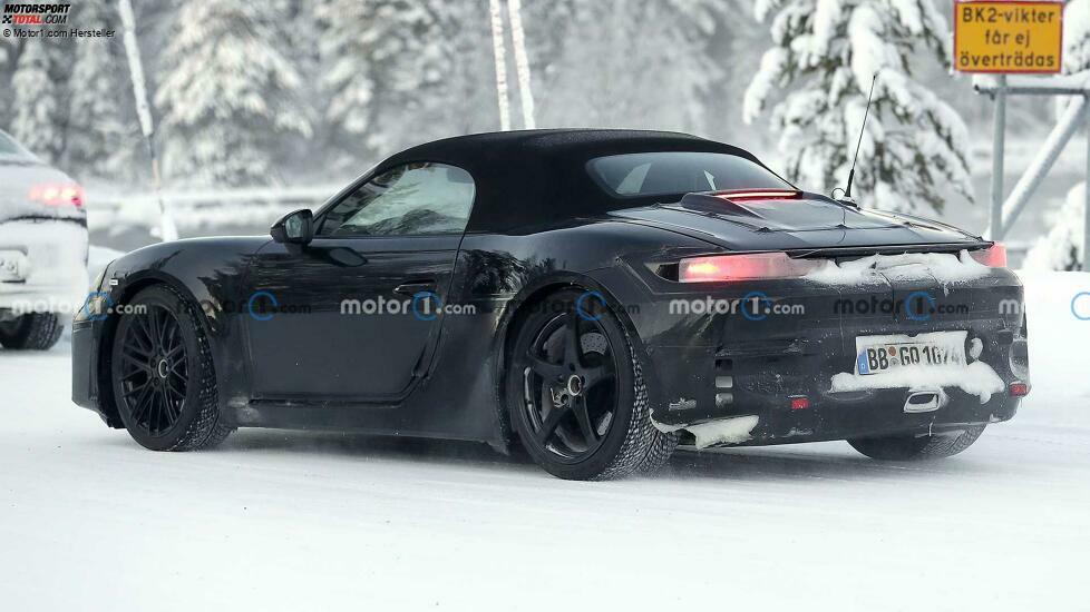 Porsche 718 Boxster Elektro (2025) am Polarkreis erwischt