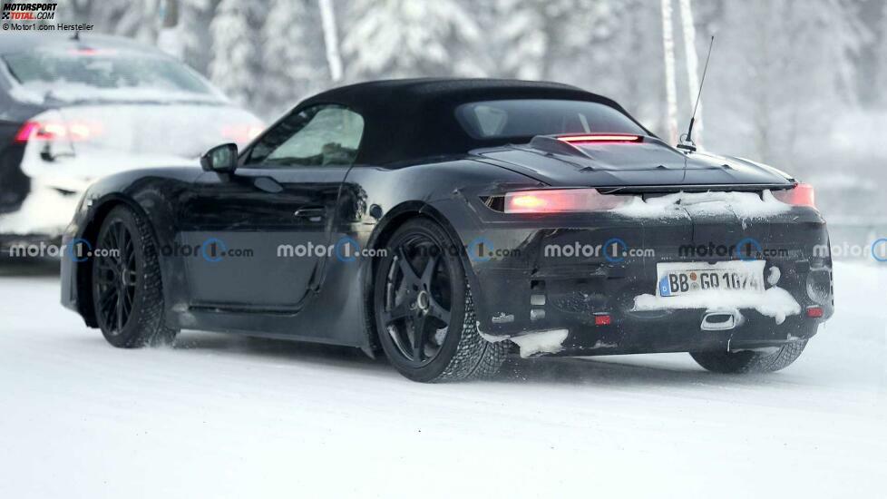 Porsche 718 Boxster Elektro (2025) am Polarkreis erwischt