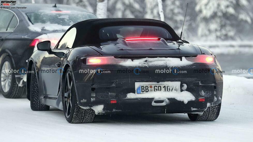 Porsche 718 Boxster Elektro (2025) am Polarkreis erwischt