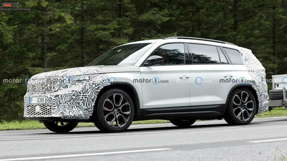 Skoda Kodiaq (2024) auf ersten Erlkönigbildern