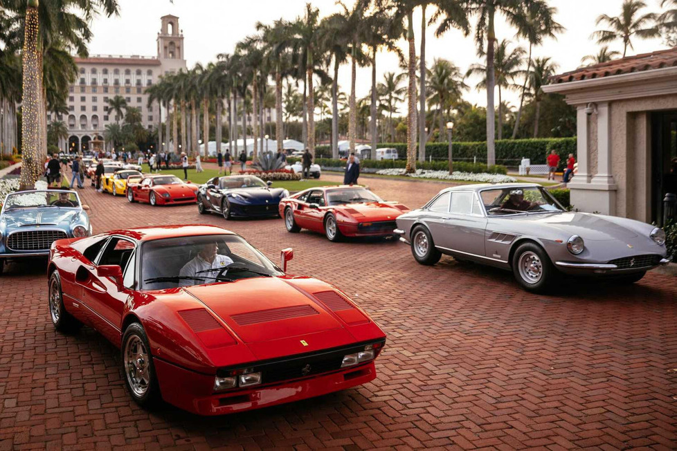 Der Palm Beach Cavallino Classic Concorso d'Eleganza bringt Ferraris aus der ganzen Welt zu einem besonderen Treffen nach Florida