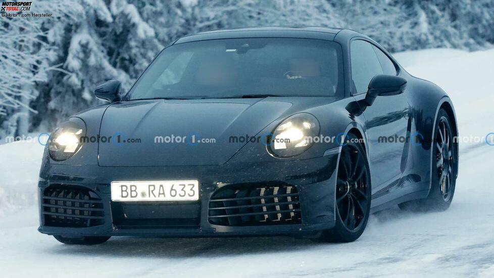 Porsche 911 (2024) als Erlkönig mit Facelift